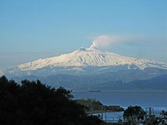 Mt Etna from Reggio Calabria, Italy 10 Feb. 2017